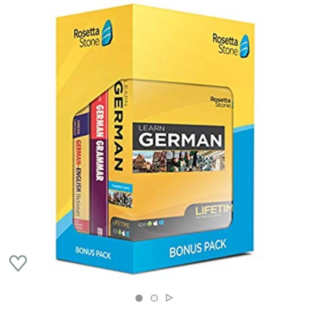 NWT Learn German Rosetta Stone w/ bonus pack!